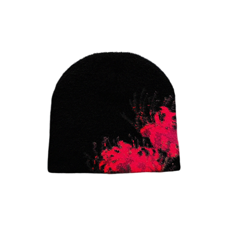 black satin lined spiderlily beanie mohair outer jacquard knit
unisex winter streetwear beanie black soft fluffy knit slouchy cuffed
hair friendly satin lining anti frizz reduce friction moisture retention anti static
protect curls waves braids locs less breakage hair protection beanie
tokyo ghoul inspired anime merch tokyo streetwear dark anime gothic ghoulcore
limited drop premium black beanie satin inner spliclo one