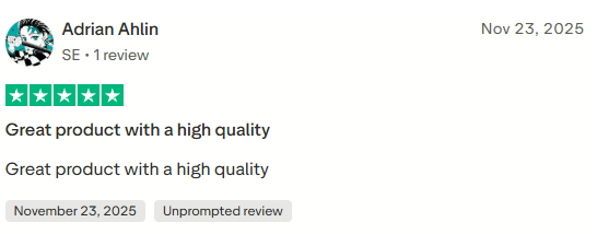 Trustpilot review